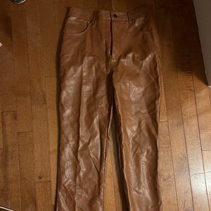 Brown Steve Madden Leather Pants
